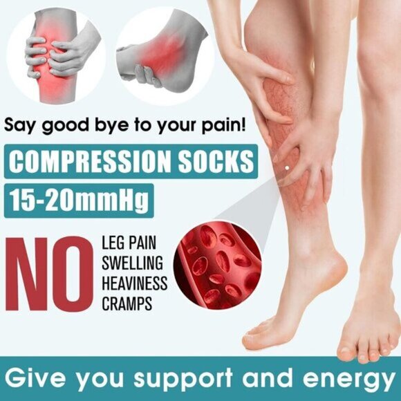 Laite Hebe Compression Socks Graduated Support for Circulation Sports (6Pairs) - Picture 2 of 7